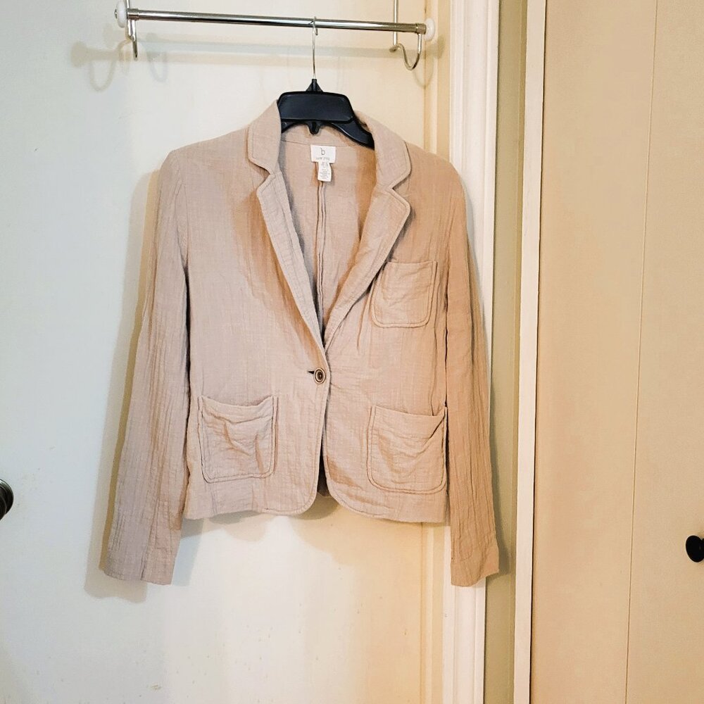 b New York -  Crinkle Blazer - 100% Cotton